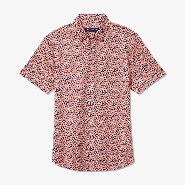 Halyard Short Sleeve - Tea Rose Multi&nbsp;Circle, fabric swatch closeup