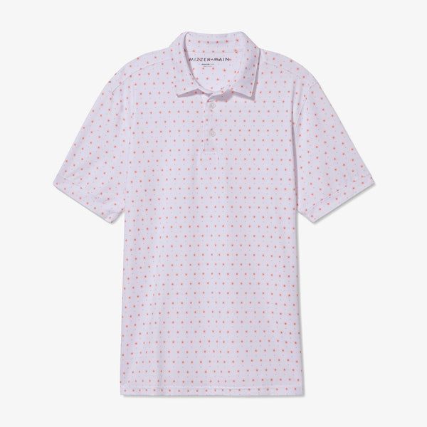 Versa Polo - Tea Rose Floral&nbsp;Print, fabric swatch closeup