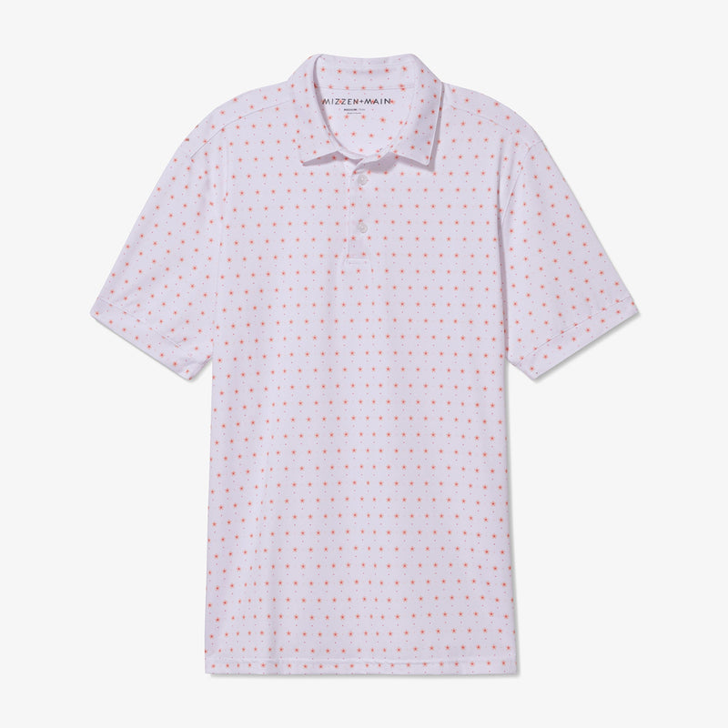 Versa Polo - Tea Rose Floral&nbsp;Print, fabric swatch closeup