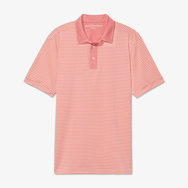 Versa Polo - Tea Rose Feeder&nbsp;Stripe, fabric swatch closeup