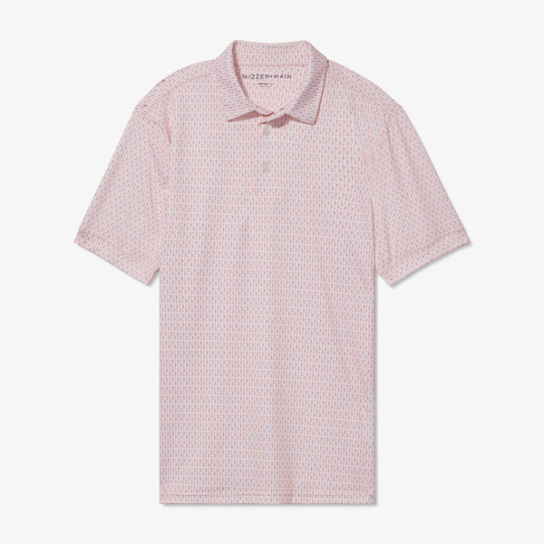Versa Polo - Prairie Sunset Circle Geo&nbsp;Print, fabric swatch closeup