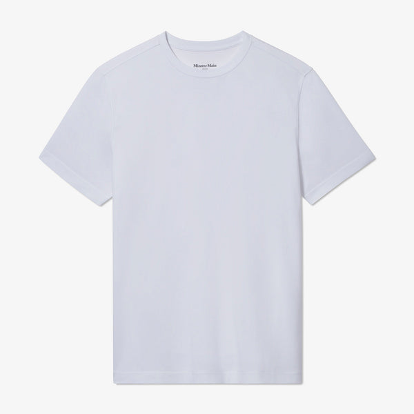 Knox T-Shirt - White Solid, fabric swatch closeup