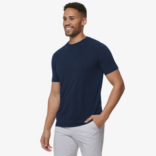 Knox T-Shirt - Navy Solid, lifestyle/model photo