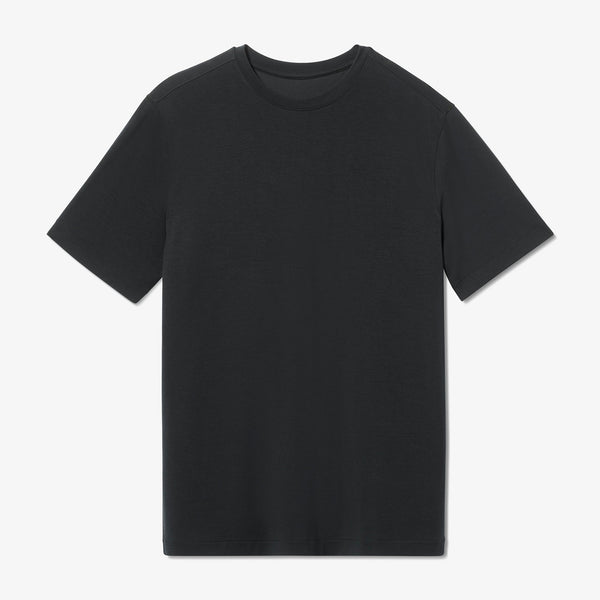 Knox T-Shirt - Black Solid, fabric swatch closeup