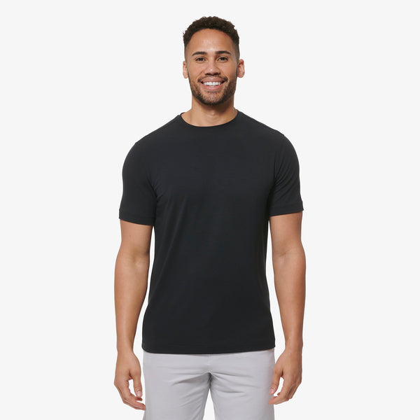 Knox T-Shirt - Black Solid, lifestyle/model photo