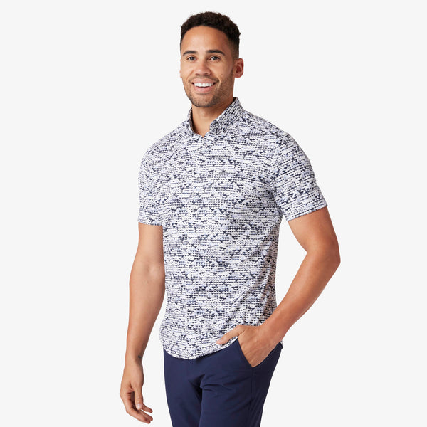 Halyard Short Sleeve - Sky Small Triangles&nbsp;Print, featured product shot