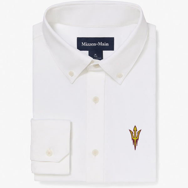 Arizona State Ellis Oxford - White Solid, featured product shot
