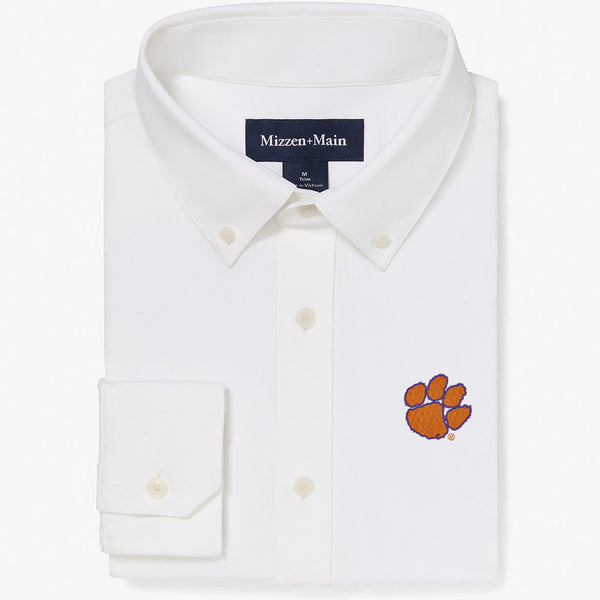 Clemson Ellis Oxford - White Solid, featured product shot