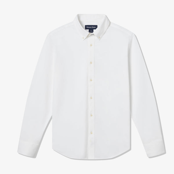 Ellis Oxford - White Solid, fabric swatch closeup