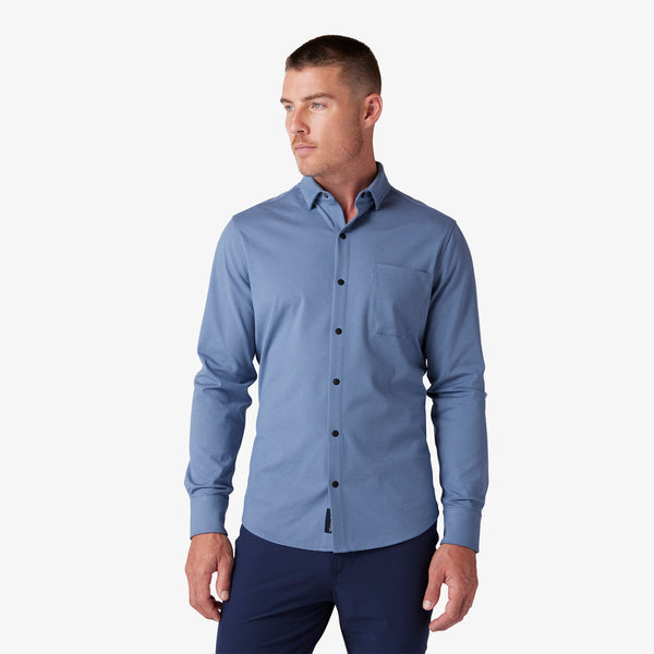 Nolan Dress Shirt - Coastal Fjord Heather, featured product shot