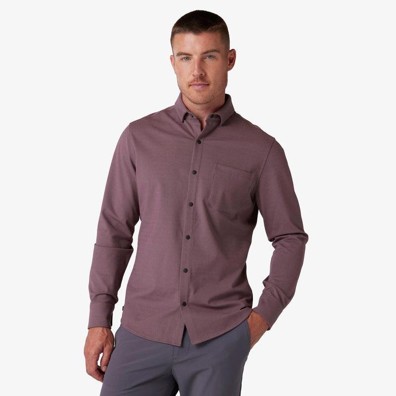 Nolan Dress Shirt - Plum Heather, featured product shot