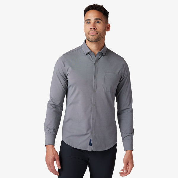 Nolan Dress Shirt - Pewter Heather, featured product shot