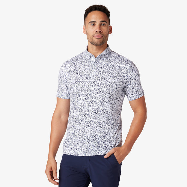 White Navy Floral&nbsp;Print Product
