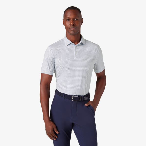 Versa Polo - White Triangle Geo, featured product shot