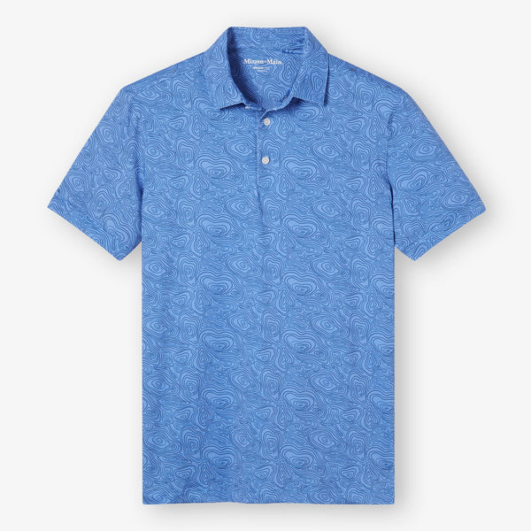 Versa Polo - Provence Topography, fabric swatch closeup