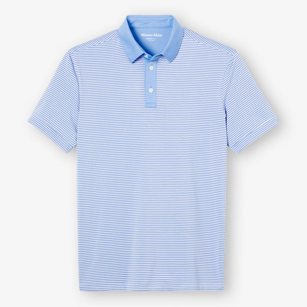 Versa Polo - Provence Stripe, fabric swatch closeup