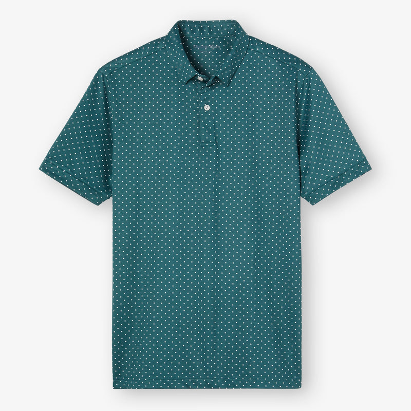 Halyard Polo - Balsam Dot, fabric swatch closeup