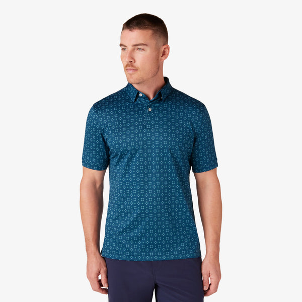 Halyard Polo - Poseidon Festive Geo, featured product shot