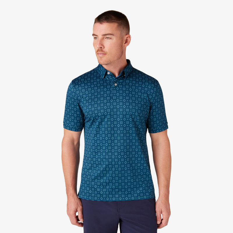 Halyard Polo - Poseidon Festive Geo, featured product shot