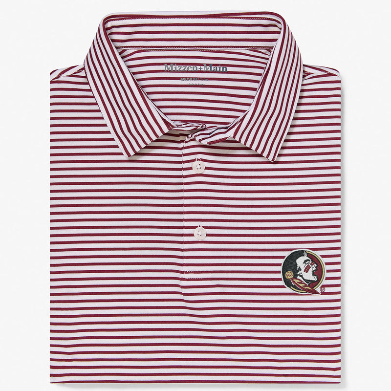 FSU Versa Polo - Maroon Stripe, featured product shot
