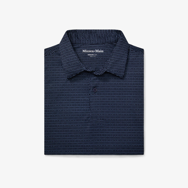 Halyard Polo - Navy Dot Stripe, featured product shot