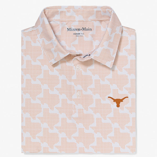 University of Texas Versa Polo - Burnt Orange Lonestar&nbsp;State, featured product shot