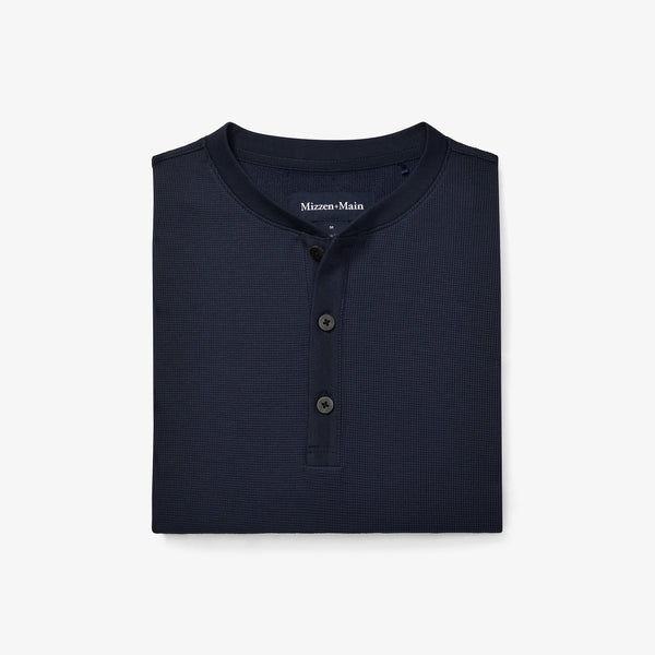 Henderson Henley - Navy Solid, featured product shot