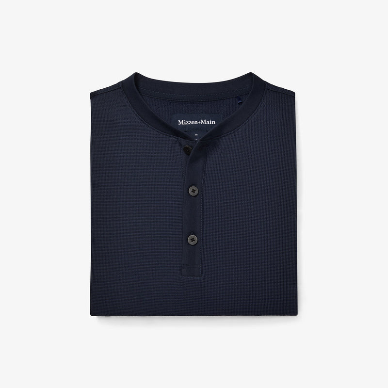 Henderson Henley - Navy Solid, featured product shot