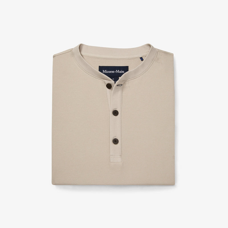 Henderson Henley - Oyster Solid, featured product shot