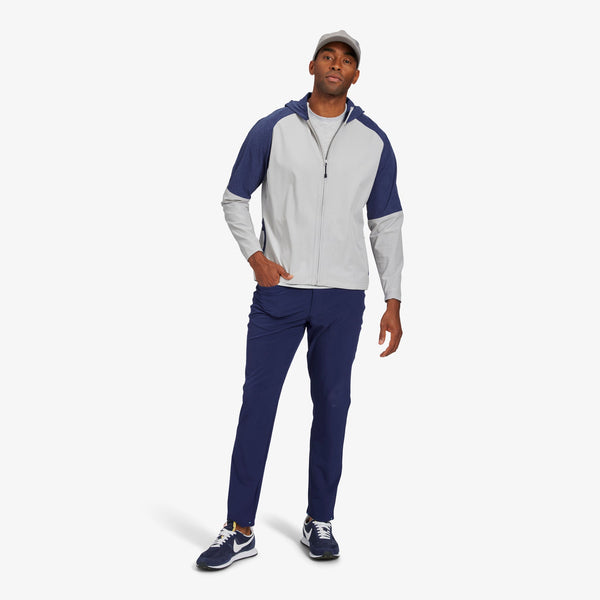HydraShift Jacket - Navy and Light Gray&nbsp;Heather, lifestyle/model photo