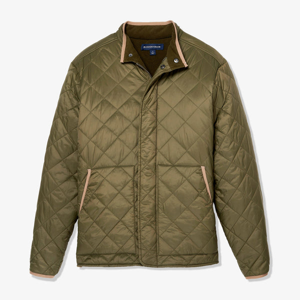 Belmont Jacket - Olive Night Solid, fabric swatch closeup