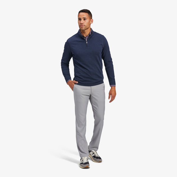ProFlex Quarter Zip - Navy Heather, lifestyle/model photo