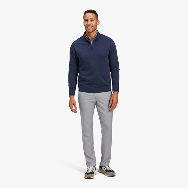 ProFlex Quarter Zip - Navy Heather, lifestyle/model photo