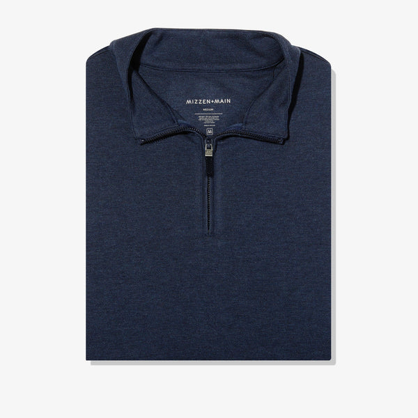 ProFlex Quarter Zip - Navy Heather, lifestyle/model photo