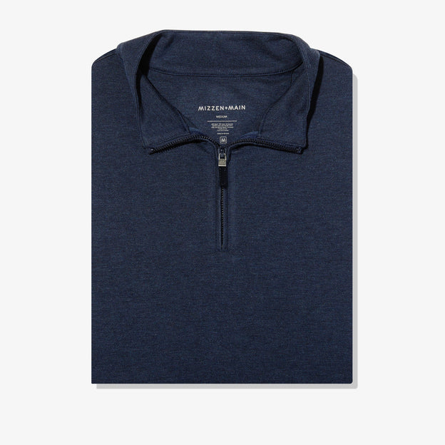 Navy Heather Close-up/Swatch