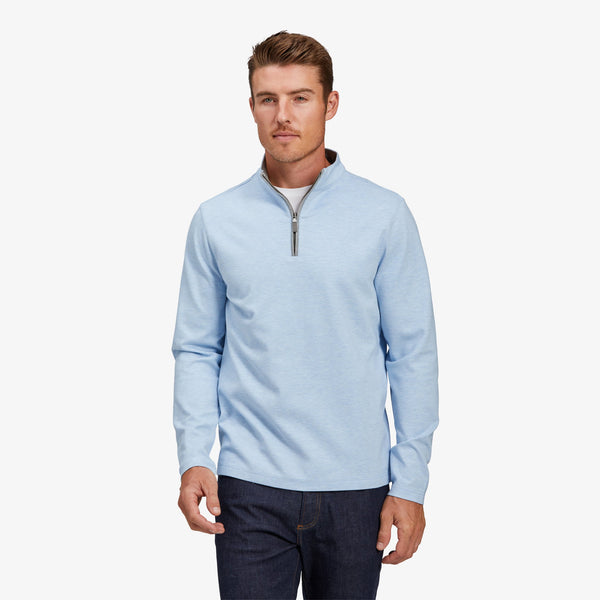 ProFlex Quarter Zip - Light Blue Heather, featured product shot