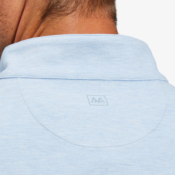 ProFlex Quarter Zip - Light Blue Heather, lifestyle/model photo