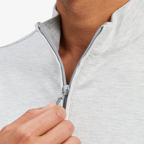 ProFlex Quarter Zip - White Heather, lifestyle/model photo