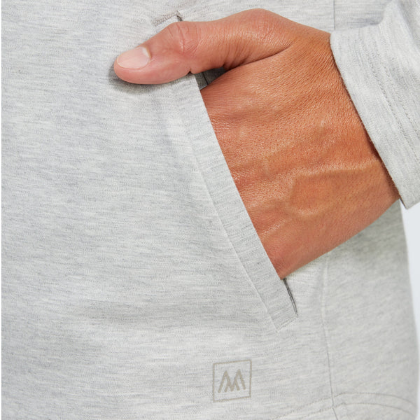 ProFlex Hoodie - Light Gray Heather, fabric swatch closeup