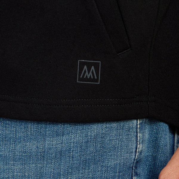 ProFlex Hoodie - Black Solid, fabric swatch closeup