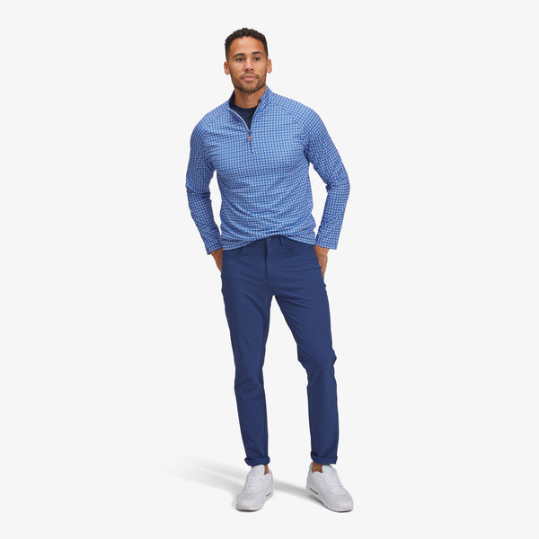 Clubhouse Quarter Zip - Blue Pink Geo&nbsp;Print, featured product shot
