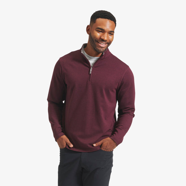 ProFlex Quarter Zip - Burgundy Heather, featured product shot