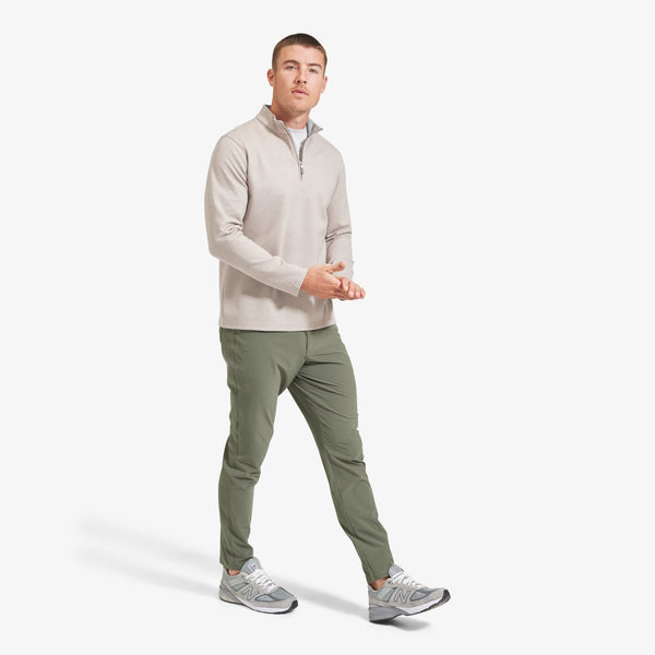 ProFlex Quarter Zip - Sand Heather, lifestyle/model photo