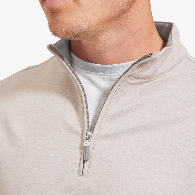 ProFlex Quarter Zip - Sand Heather, lifestyle/model