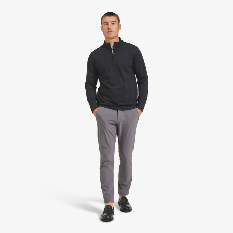 ProFlex Quarter Zip - Black Solid, lifestyle/model