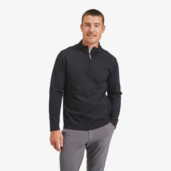 ProFlex Quarter Zip - Black Solid, featured product shot