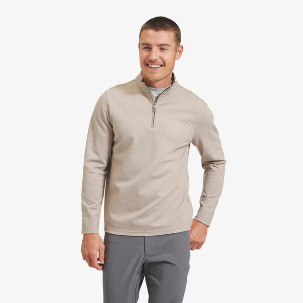 ProFlex Quarter Zip - Mocha Heather, featured product shot