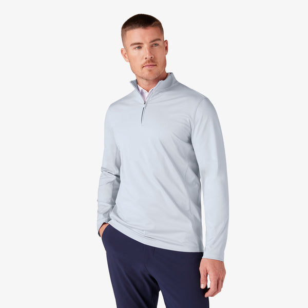 Keeton Quarter Zip - Sky Heather, featured product shot