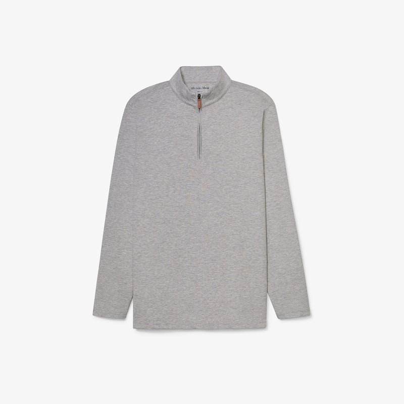 KPI Quarter Zip - Silver Heather, featured product shot