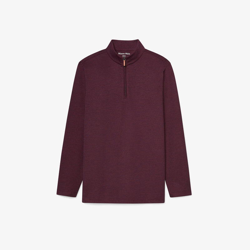 KPI Quarter Zip - Wine Heather, featured product shot